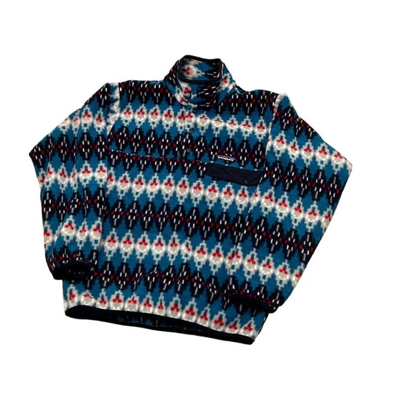 Patagonia Synchilla Snap-T Pullover Fleece Forest Carpet: Deep Sea Blue Men's XS - Picture 4 of 8